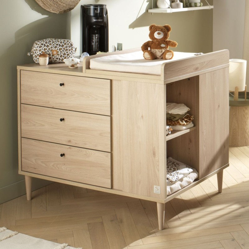 Commode îlot avec plan à langer en option Sauthon lifestyle 1