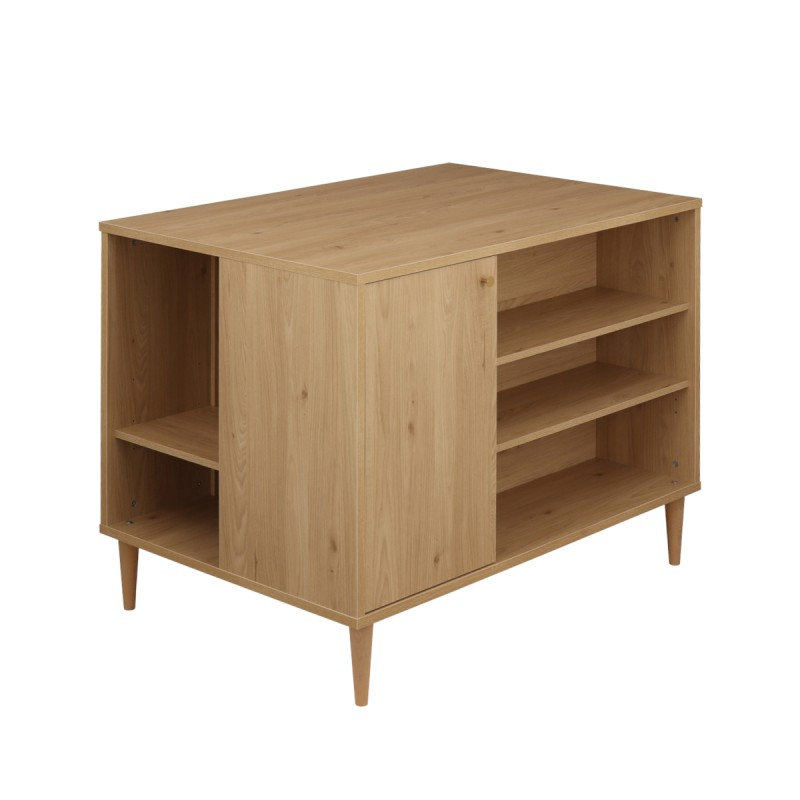 Commode îlot avec plan à langer en option Sauthon commode ouverte 1