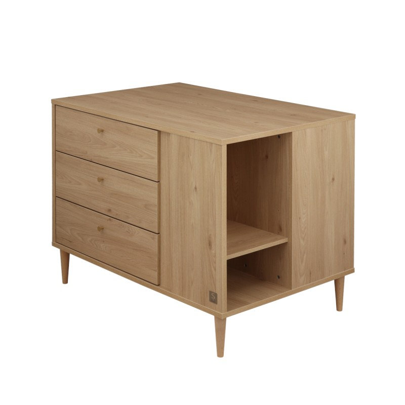 Commode îlot avec plan à langer en option Sauthon commode ouverte 2