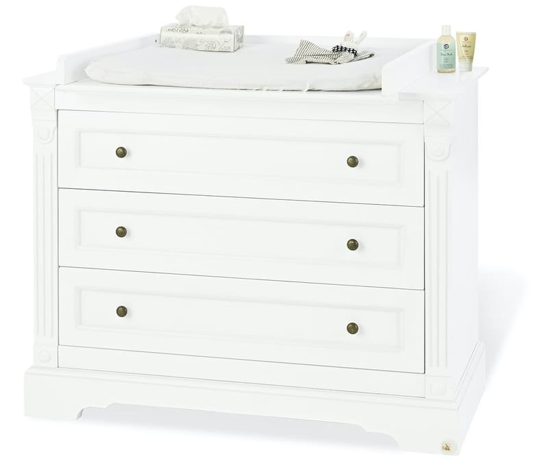 Chambre bébé Duo Emilia lit et commode à langer Pinolino Accessoires