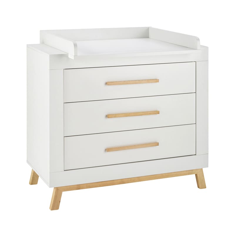 Chambre Miami Blanc Lit Kit-Transformation Commode Schardt 7