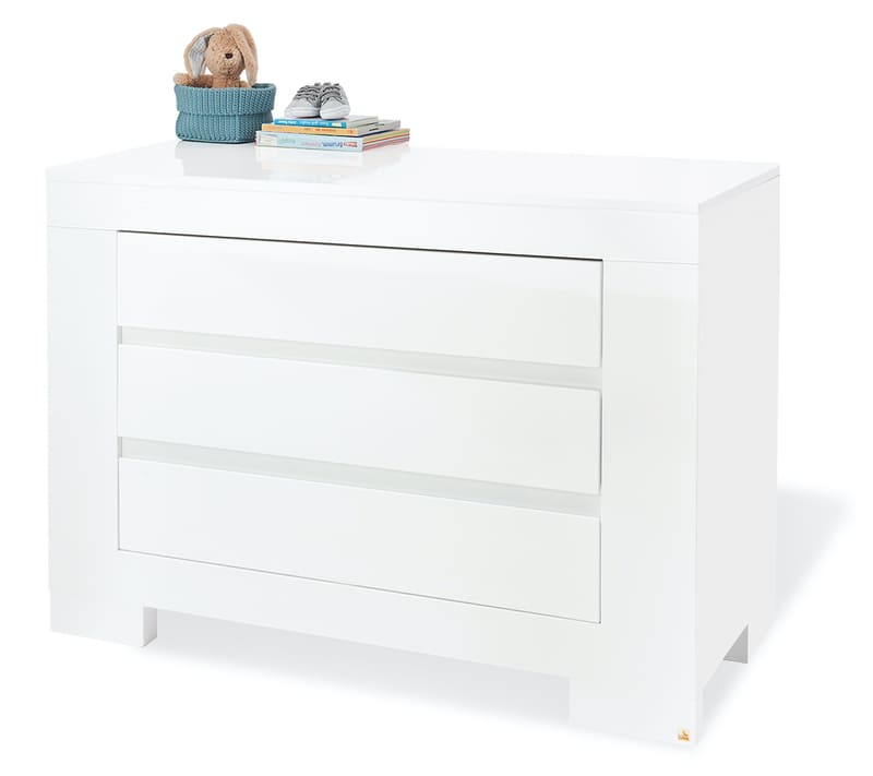 Chambre bébé Sky blanc: Lit, commode, armoire Pinolino Commode