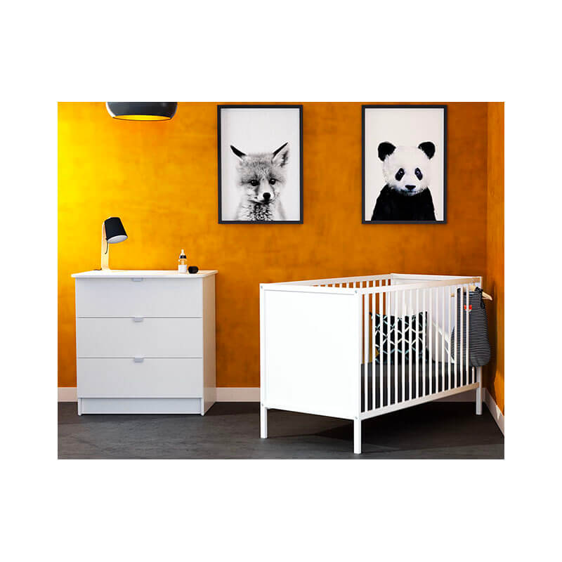 Commode à langer Webaby blanc AT4 contexte