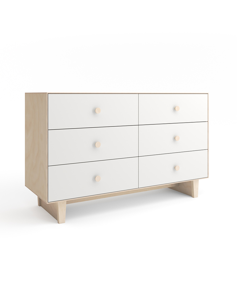 Commode Merlin Rhea 6 tiroirs OEUF NYC cote bouleau