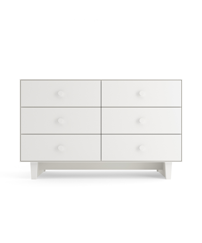 Commode Merlin Rhea 6 tiroirs OEUF NYC face blanche