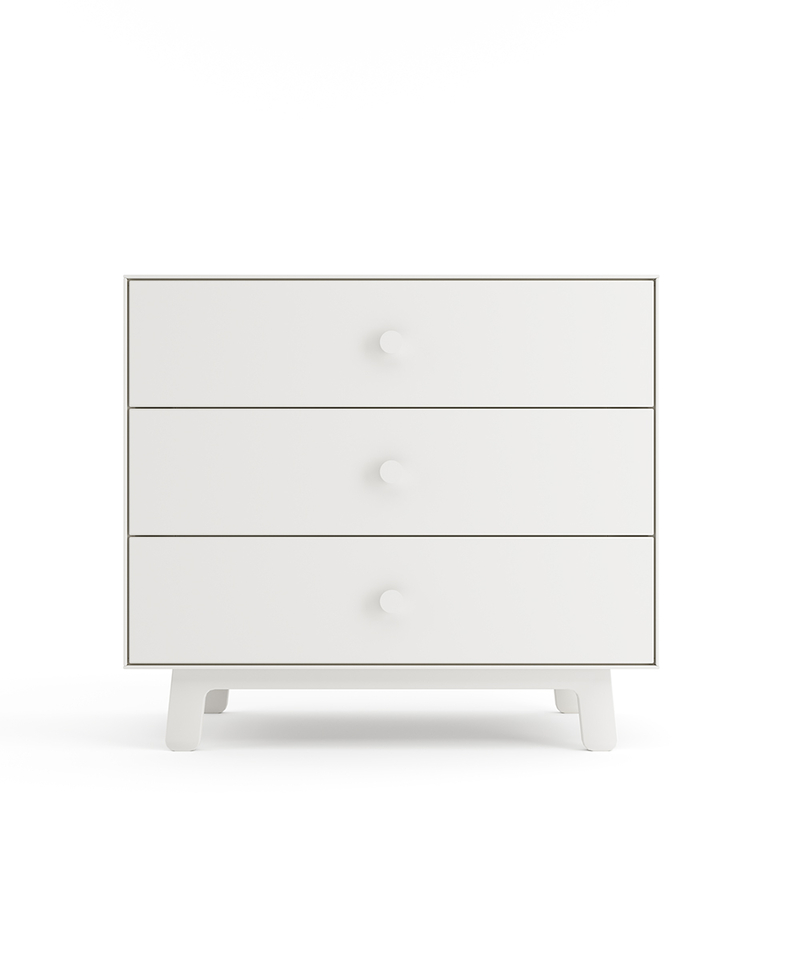 Commode Merlin Sparrow 3 tiroirs OEUF NYC face blanche
