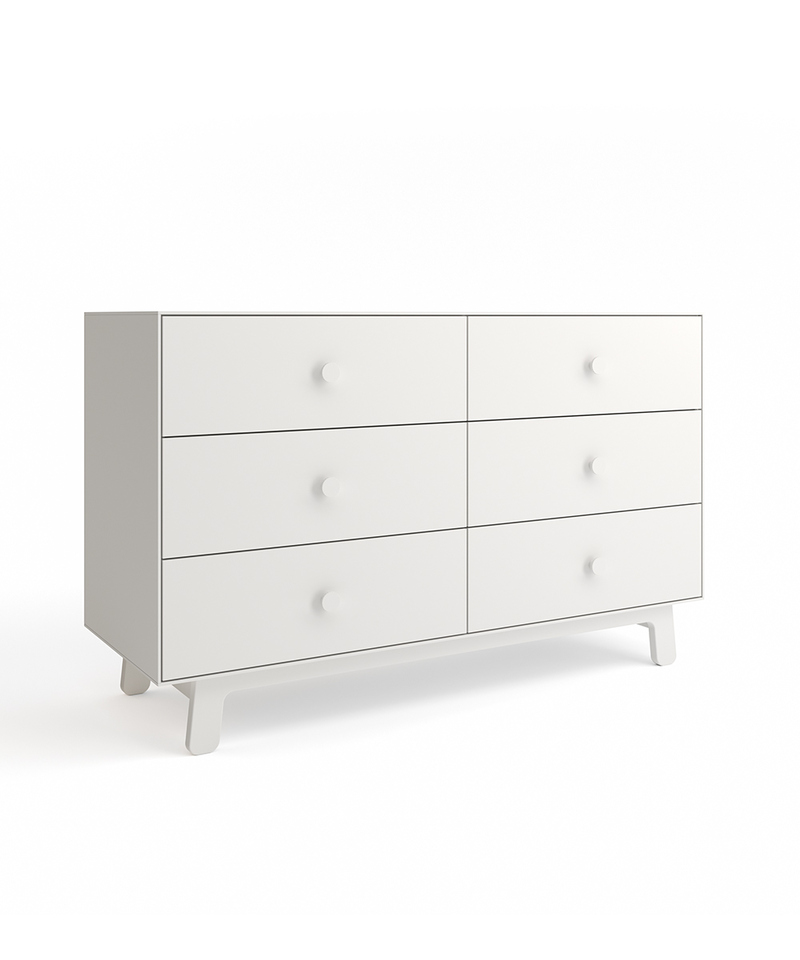 Chambre bébé Sparrow OEUF NYC commode 6 tiroirs blanc