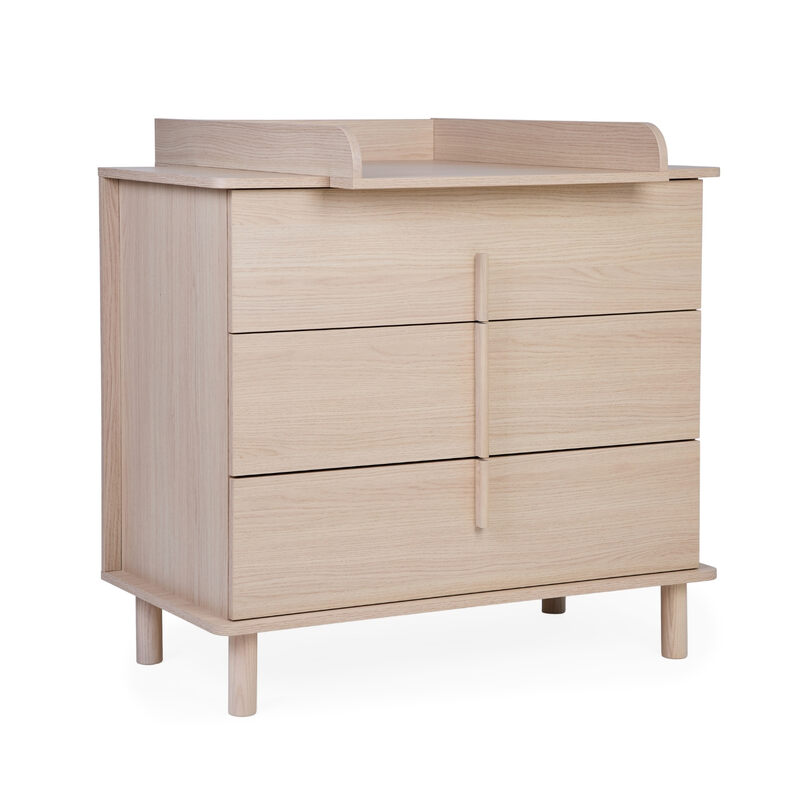 Chambre Nordica : lit et commode Childhome plan à langer