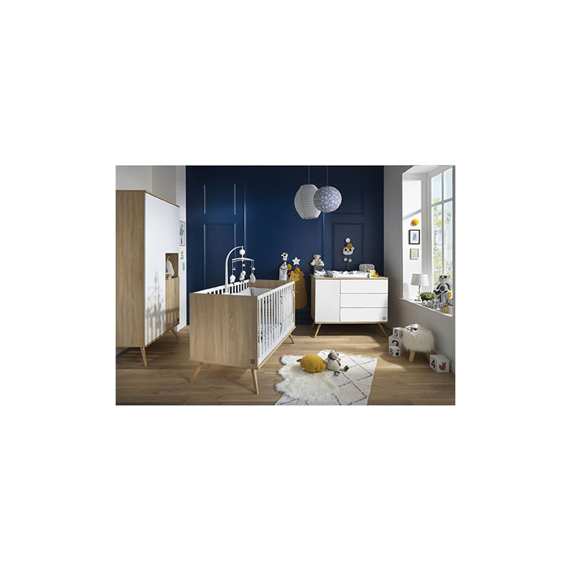 Commode 3 tiroirs Seventies avec plan à langer Sauthon lifestyle