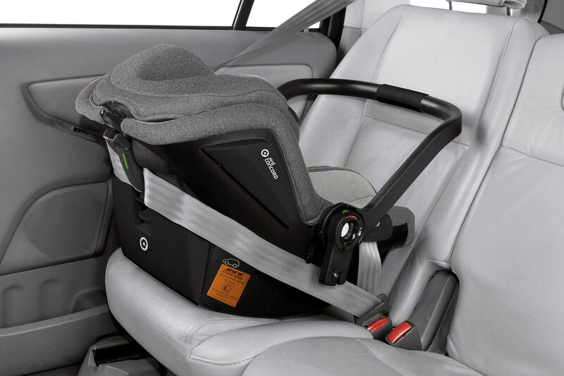 Coque Koos iSize R1 Dim Grey Jané installation ceinture