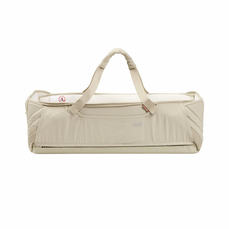 Couffin souple Carry Me Seashell Sand leaf profil