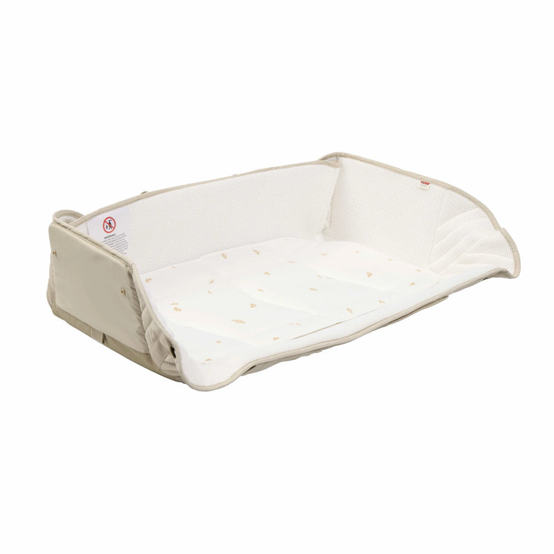 Couffin souple Carry Me Seashell Sand leaf sol 3