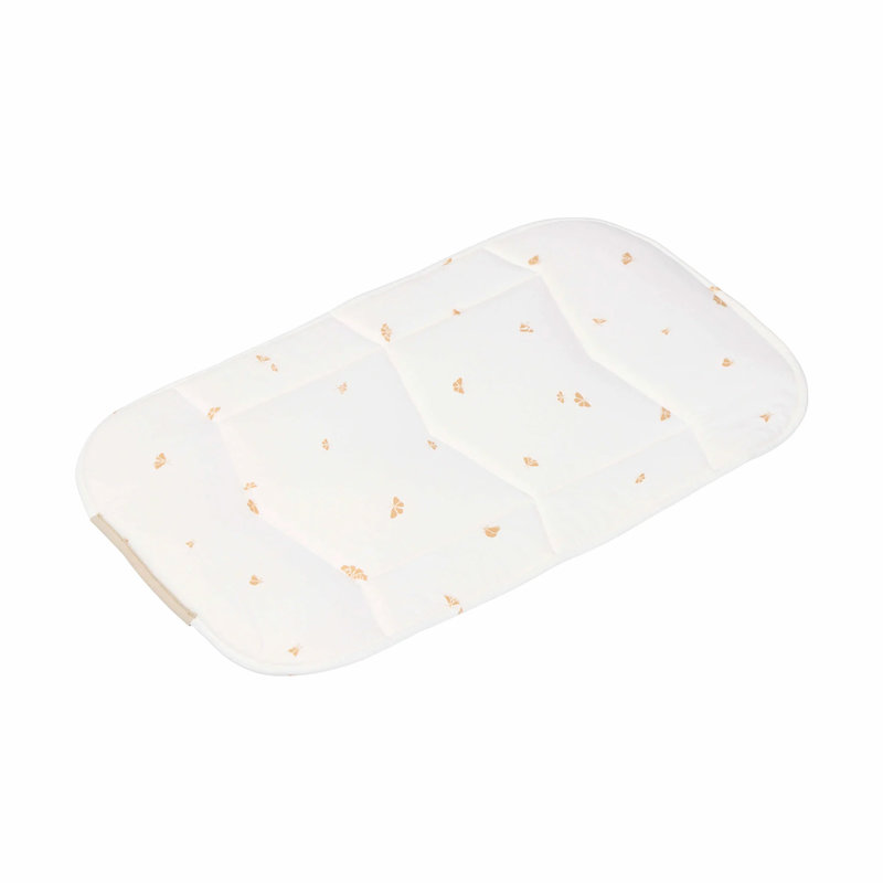 Couffin souple Carry Me Seashell Sand leaf sol 2