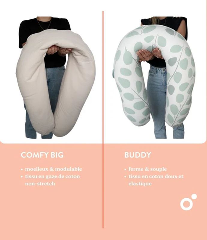 Coussin d'allaitement Buddy Peaches Babymoov explications 5