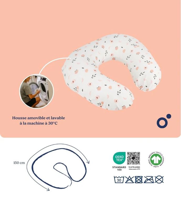 Coussin d'allaitement Softy Peaches Babymoov explications 3