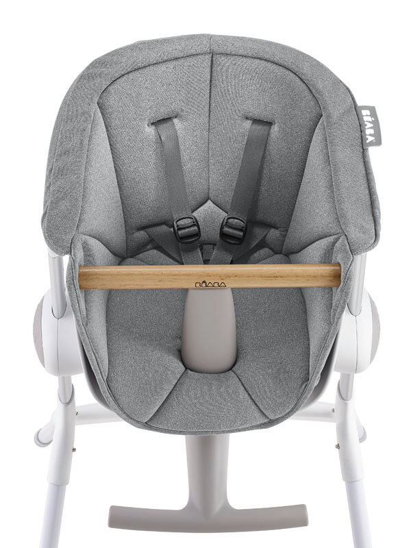 Coussin d'assise pour Chaise Haute Up and Down Grey Béaba face