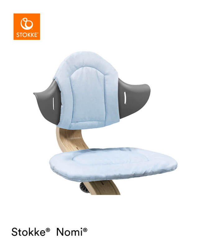 Coussin chaise haute Nomi Stokke bleu