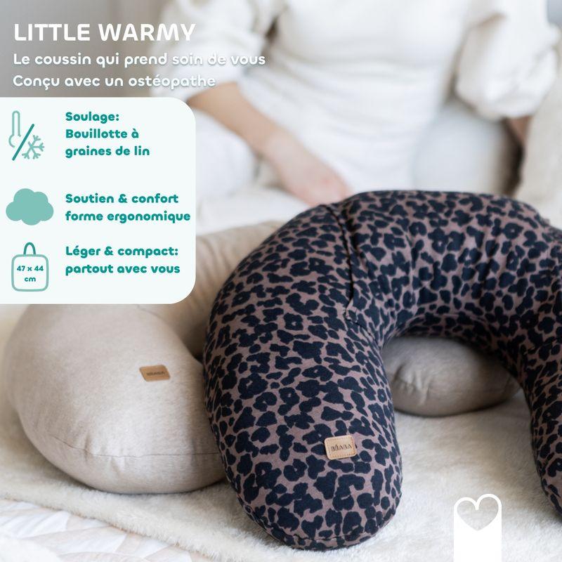 Coussin d'allaitement Little Warmy Jersey Leopard BEABA caractéristiques 1