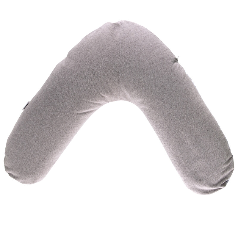 Coussin de maternité éponge Gris / Etoiles Tineo produit face