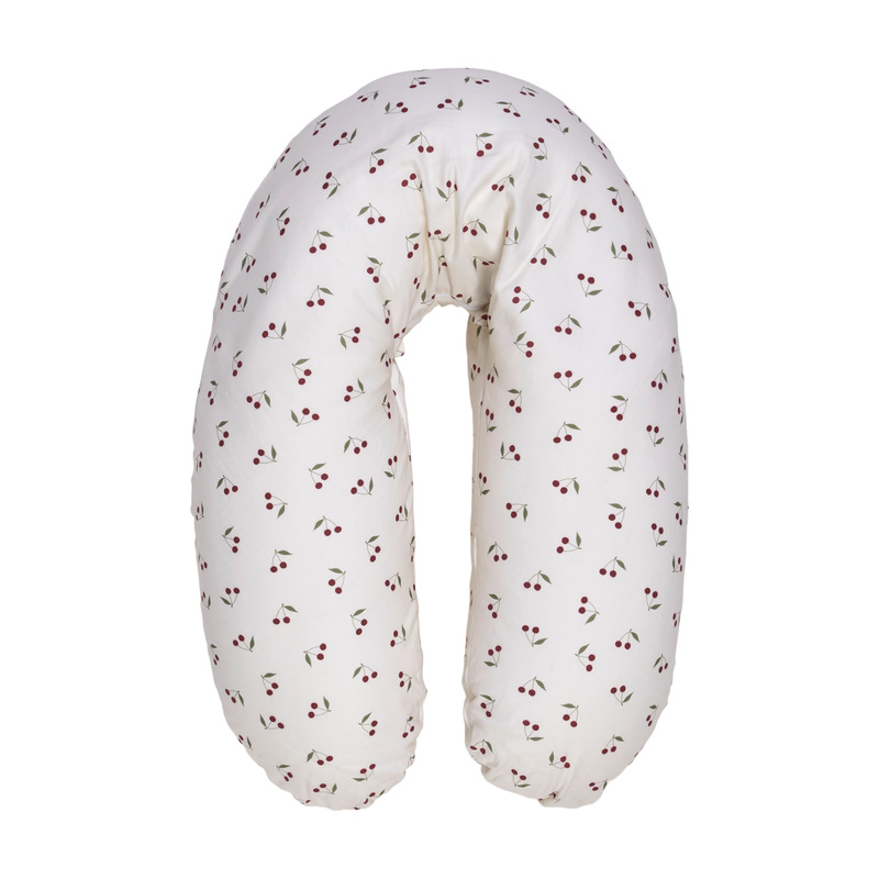 Coussin de maternité Polyester-Coton Cerises CANDIDE face