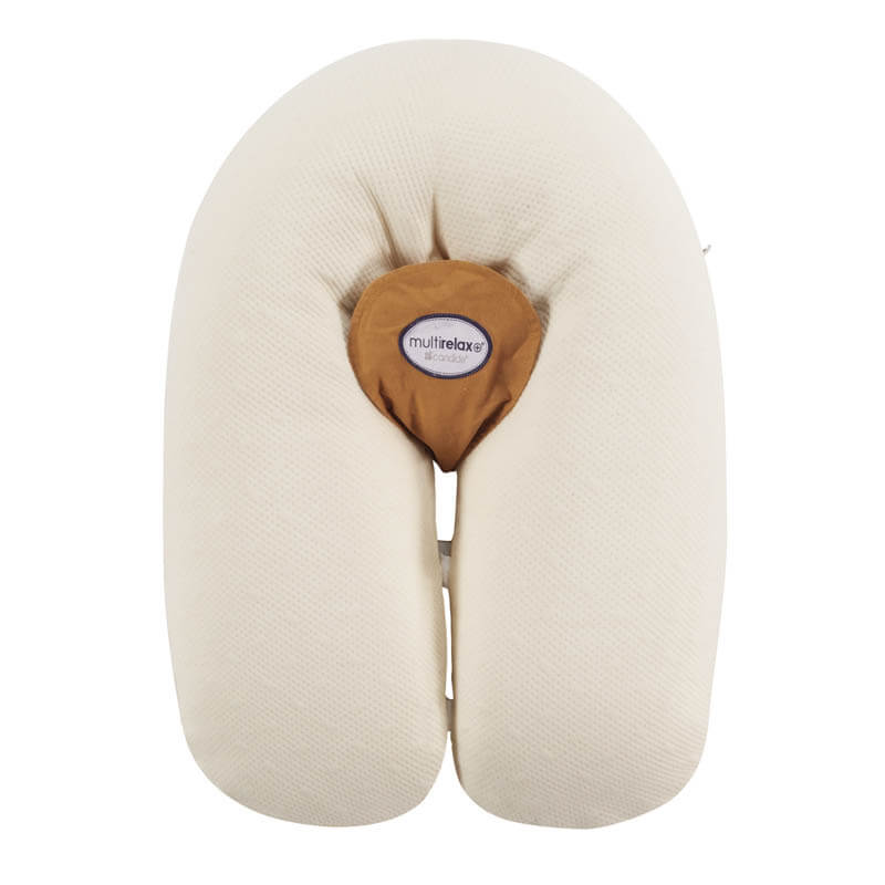 Coussin de maternité et d'allaitement Multirelax jersey Beige Organic Candide face