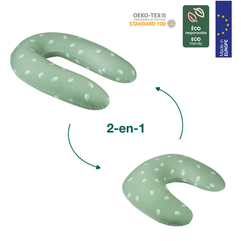 Coussin de maternité B.Love 2-en-1 Wind Green Babymoov focus