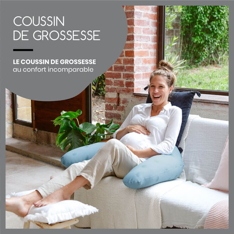 Coussin de maternité B.Love Wind Blue Babymoov grossesse