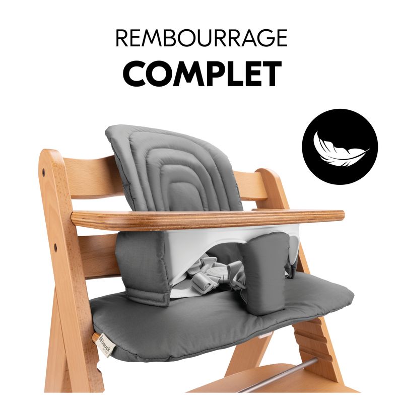 Coussin pour chaise haute Dark Grey Hauck rembourrage