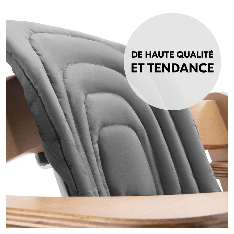 Coussin pour chaise haute Dark Grey Hauck dossier