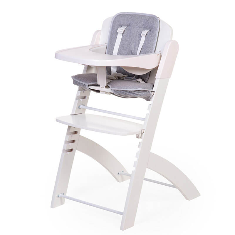 Coussin pour chaise haute Evosit Jersey Gris Childhome côté