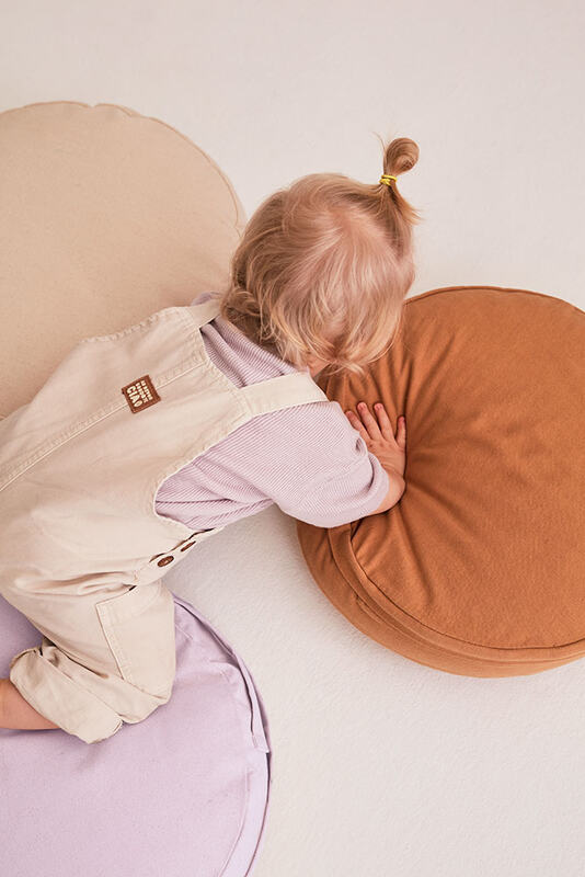 Coussin de sol 40 cm en coton bio nouveau-né Kid's Concept - Bambinou