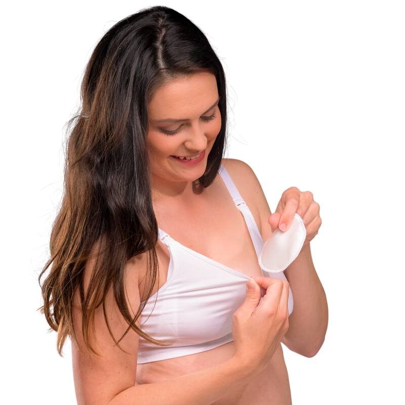 Coussinets d’allaitement lavables en soie 6 paires Carriwell femme