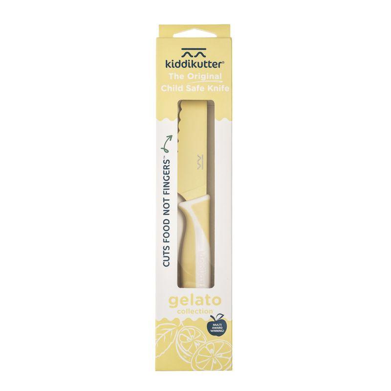 Couteau d'apprentissage Gelato Collection Lemon Cream KIDDIKUTTER packaging