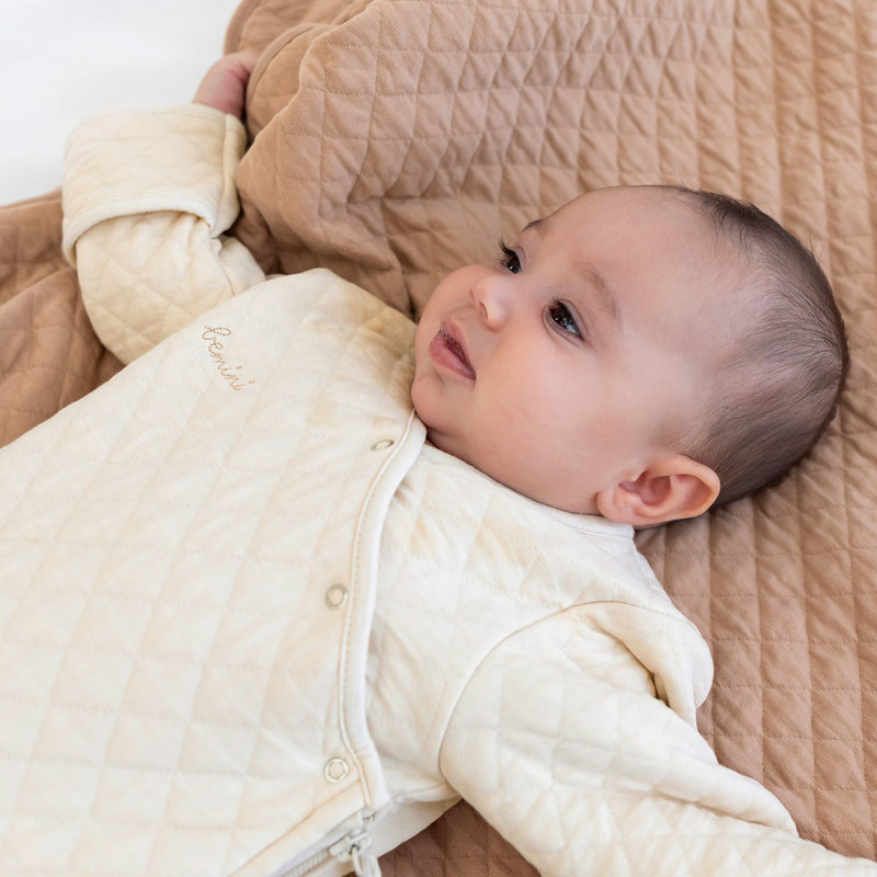Couverture 75x100cm Pady quilted + jersey  tog 3 Beige Bemini lifestyle 1 