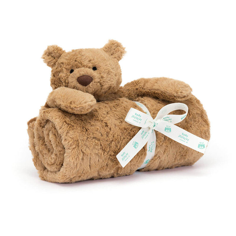 Couverture avec doudou Bartholomew Bear Jellycat face 2