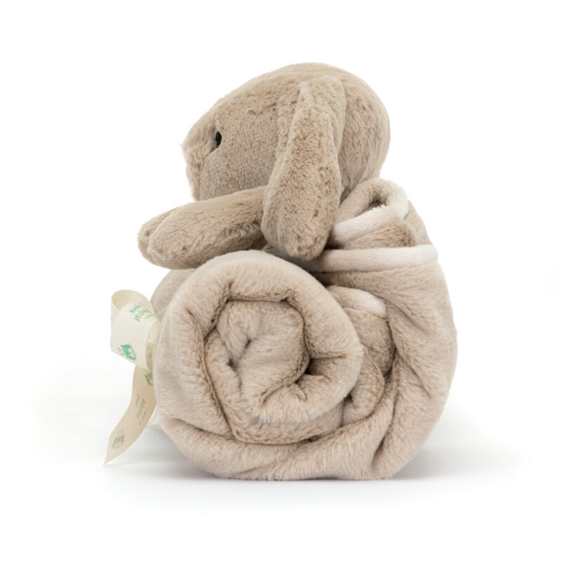 Couverture avec doudou Bashful Bunny Beige Blankie Jellycat cote