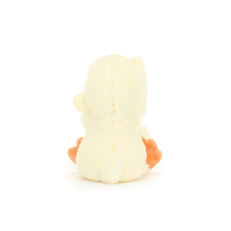 Peluche avec doudou Bashful Duckling Soother Jellycat dos