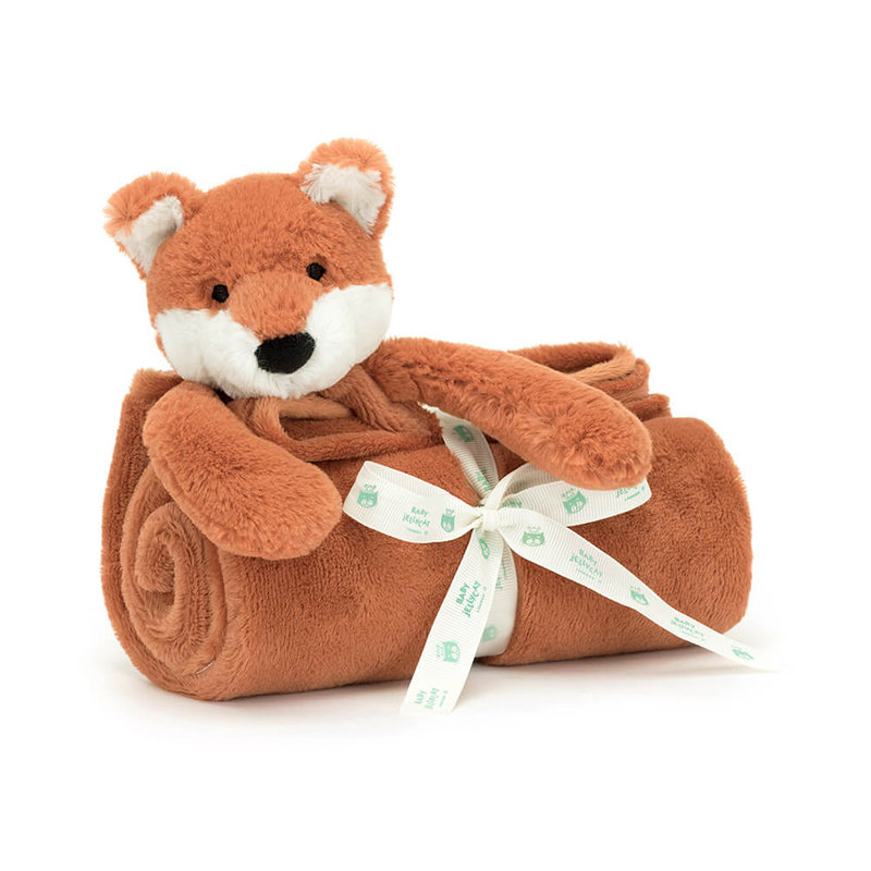 Couverture avec doudou Bashful Fox Cub Jellycat face 2