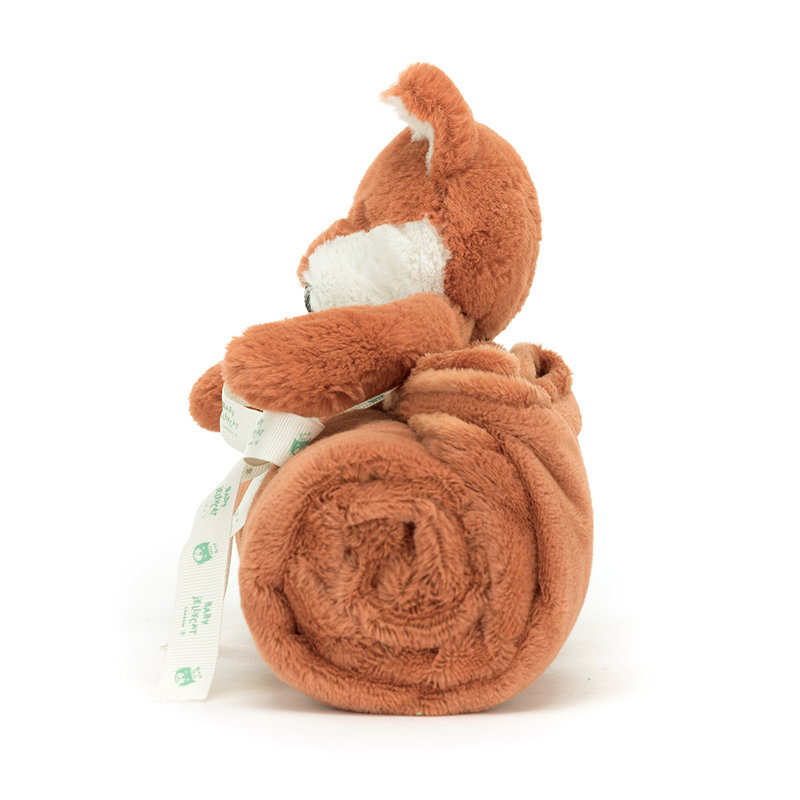Couverture avec doudou Bashful Fox Cub Jellycat côté