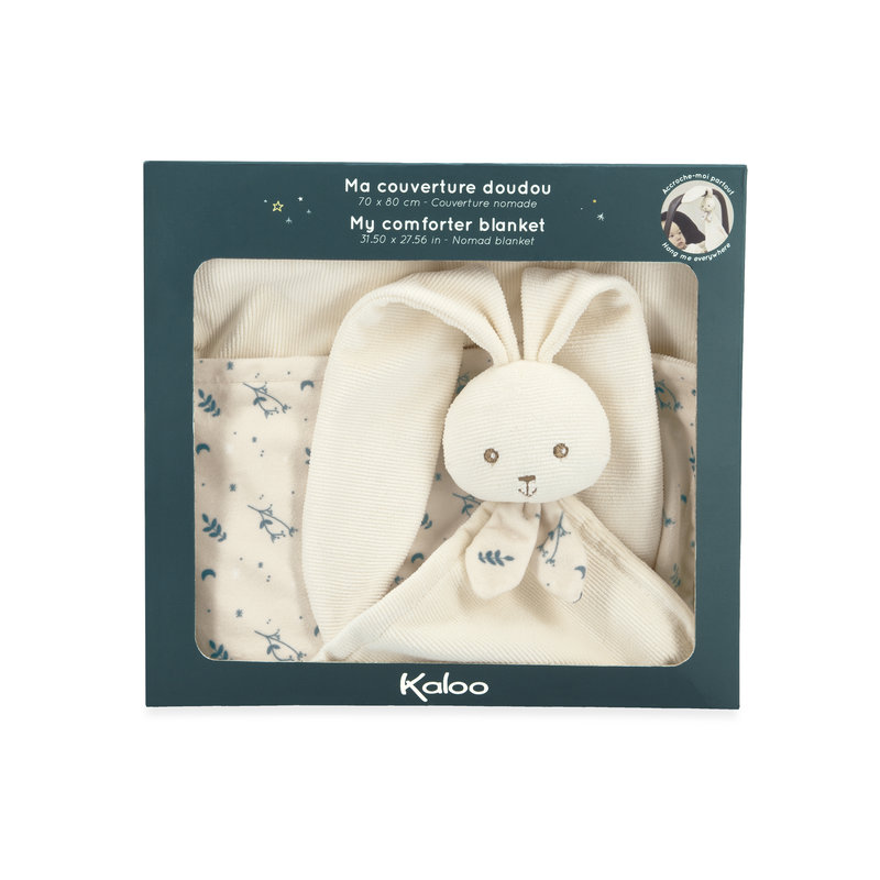 Couverture avec doudou Crème Kaloo boîte