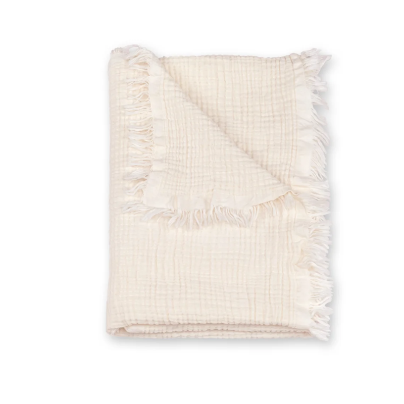Couverture Double Swaddle Mousseline Ecru BEMINI produit