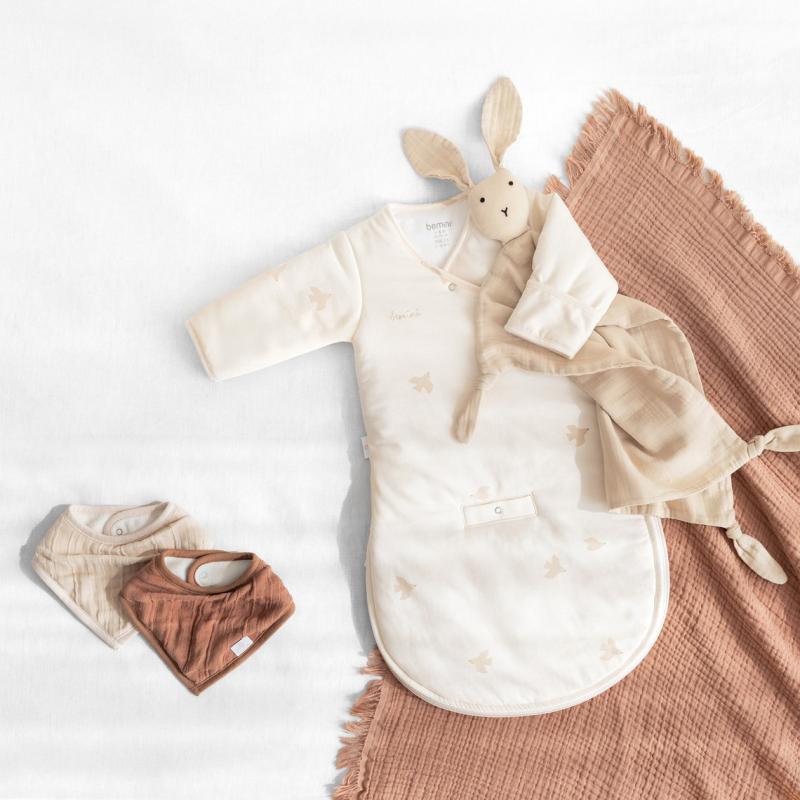 Couverture Double Swaddle Mousseline Moka BEMINI lifestyle 3