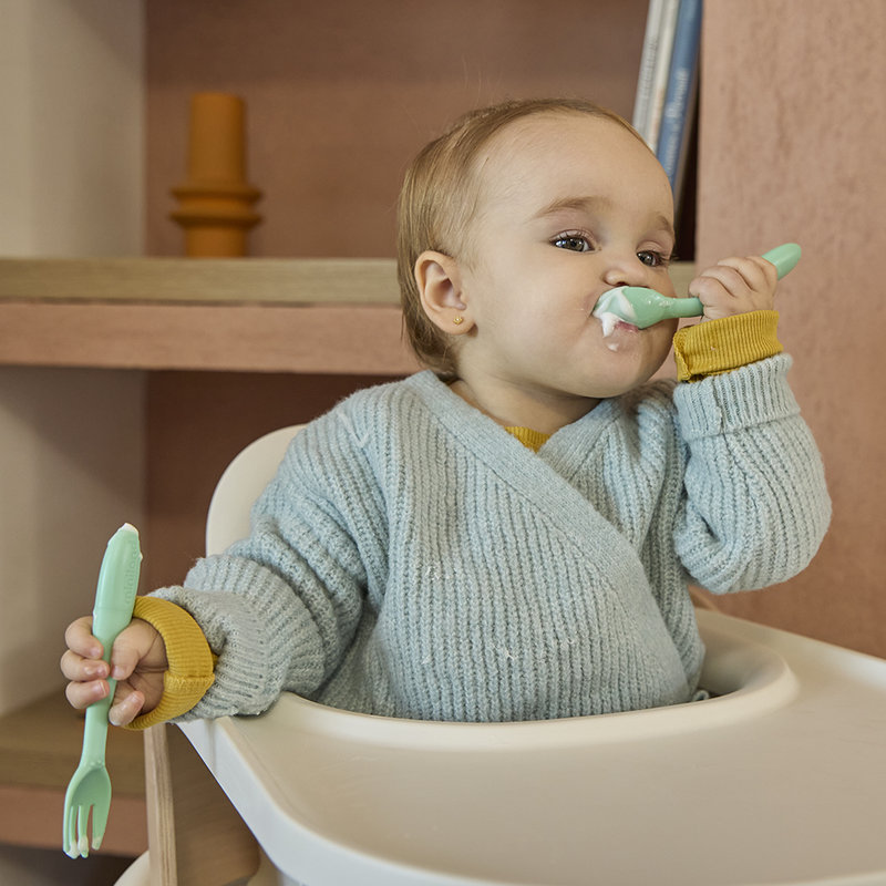Couverts enfant flexibles Océan Miniland lifestyle