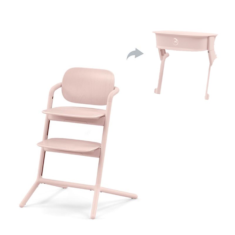 Chaise haute Lemo 2 + Kit Tour D'Apprentissage Lemo 2 Cybex pearl pink pack