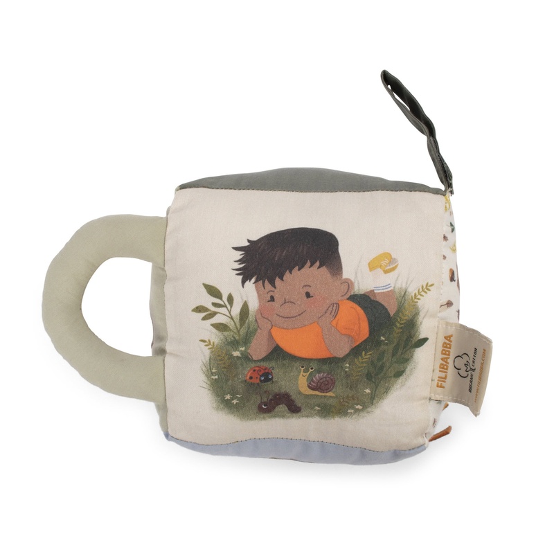 Cube d'activités Little Wonders Filibabba face personnage