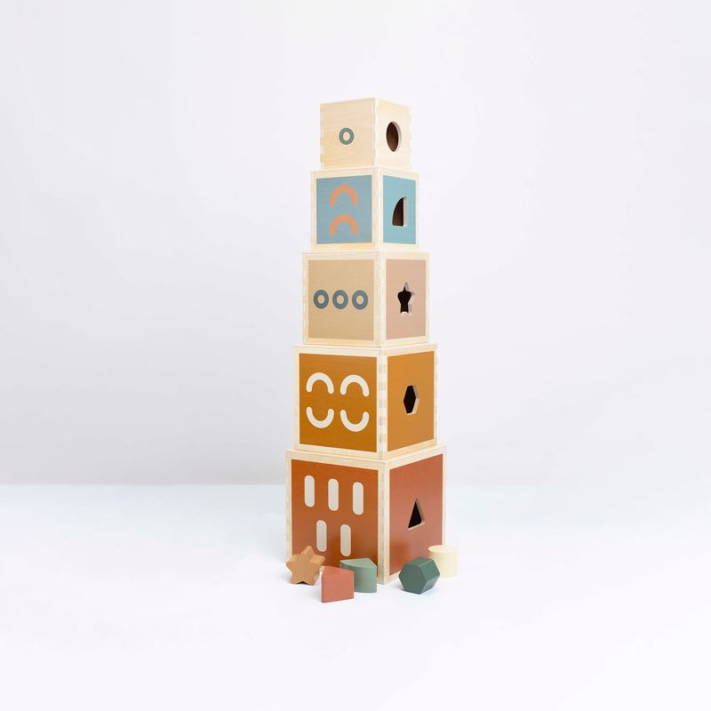 Cubes Empilables En Bois Fsc 3kg7 cubes empiles