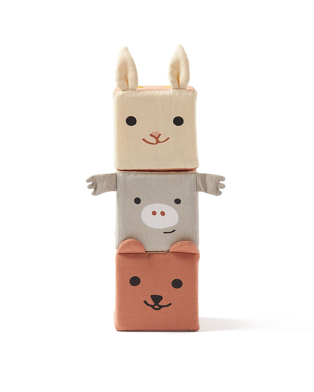 Cubes de jeu textile EDVIN Kid's Concept pile