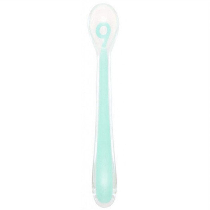 Cuillère bébé - 1er âge Azur couverts en silicone Babymoov - Bambinou