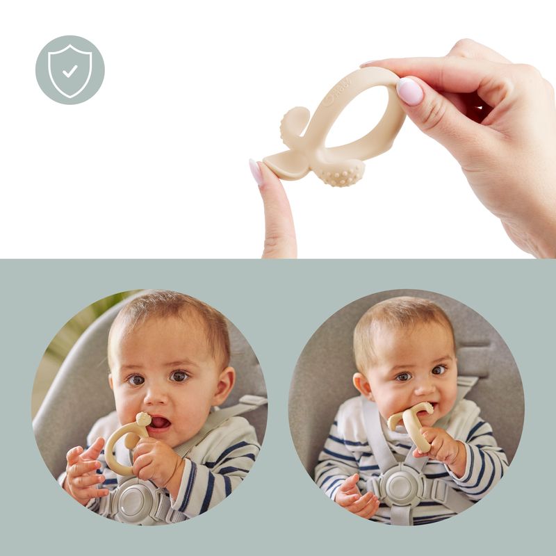 Cuillère de Dentition Beige Babymoov explications 1