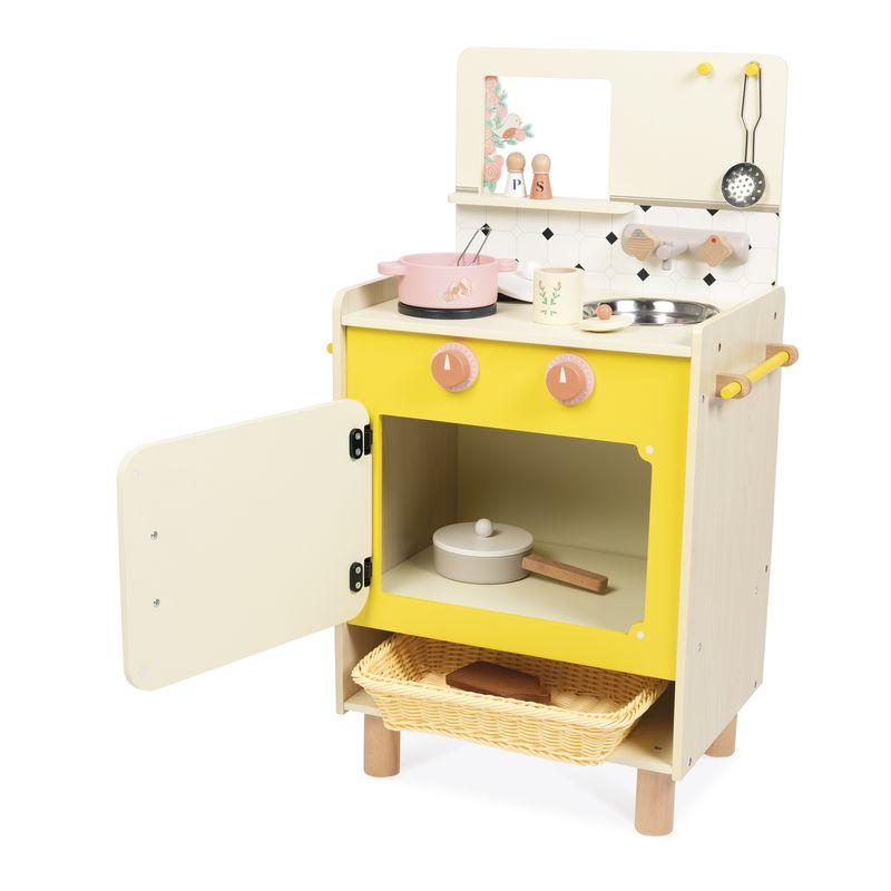 Cuisine en bois Mamie Soleil JANOD avec four ouvert
